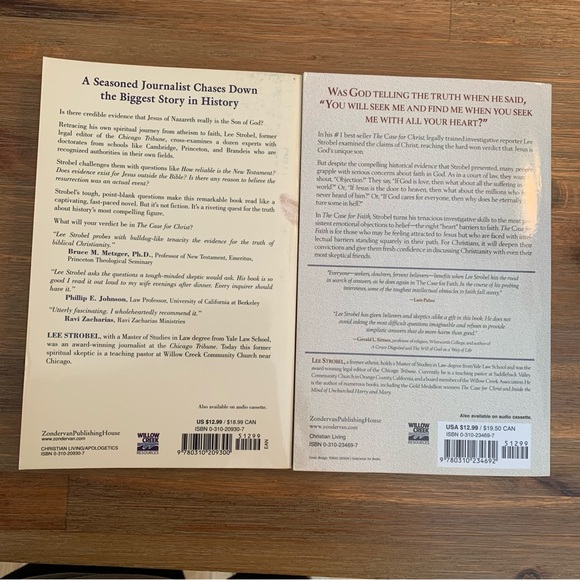 Set of 2 Christian books - The case for Christ & the case for faith Lee Strobel - Picture 2 of 4
